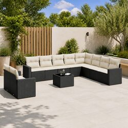 Practical 11-Piece Garden Sofa Set with Cushions