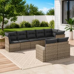 Warm and Inviting 8-Piece Garden Sofa Set