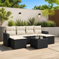Comfortable 7 Piece Garden Sofa Set with Practical Features