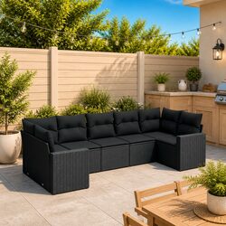 Comfort and Value in a 7-Piece Garden Sofa Set