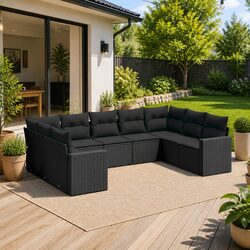 Comfort and Value in a 9 Piece Outdoor Sofa Set