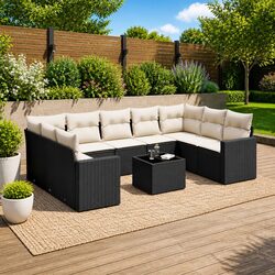 Comfortable 10 Piece Garden Sofa Set for Your Patio
