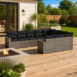 Comfortable and Stylish 10-Piece Garden Sofa Set
