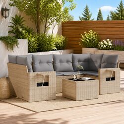 Bar Stools Outdoor Set of 2 Height Adjustable Rattan Seating