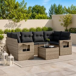Enjoy Quality Outdoor Time with Our 7 Piece Sofa Set
