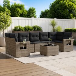 Reliable 8 Piece Garden Sofa Set with Comfortable Cushions
