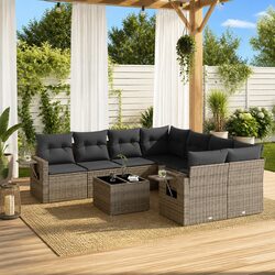 Reliable 9 Piece Outdoor Sofa Set with Comfort Focus