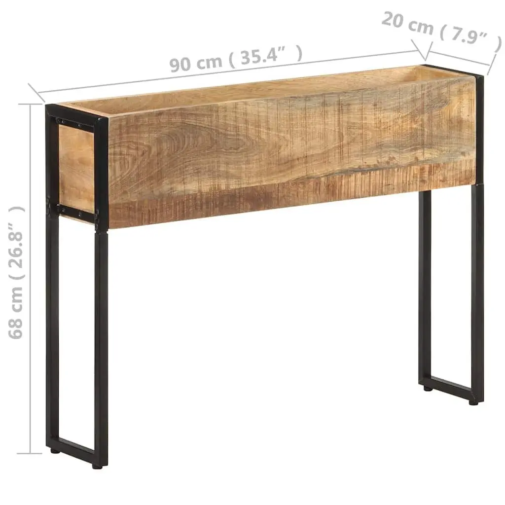 Wooden Planter Raised Garden Bed 90x20x68 cm Brown