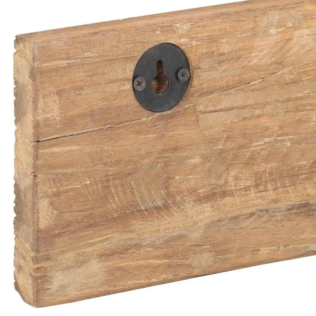 Coat Rack Hall Hanger 5 Hooks Solid Reclaimed Wood Brown