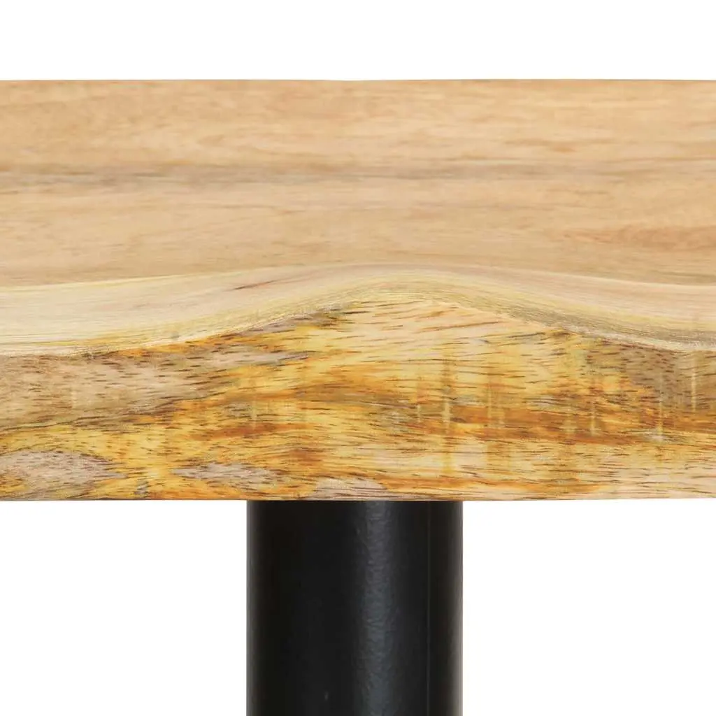 Bar Stools Kitchen Counter Seating 52 cm Solid Mango Wood Brown 2 Pieces