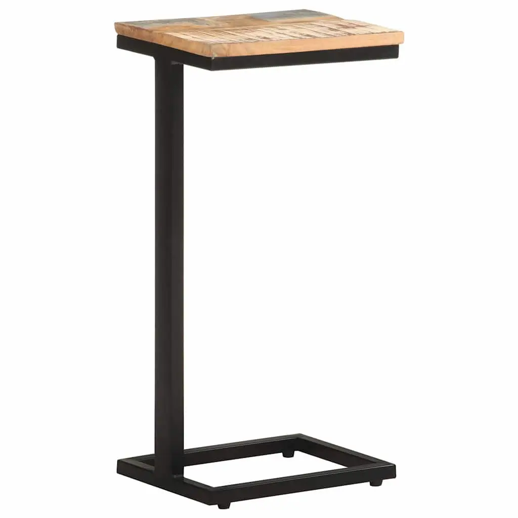 End Table Side Tables 2 pcs Solid Reclaimed Wood Brown