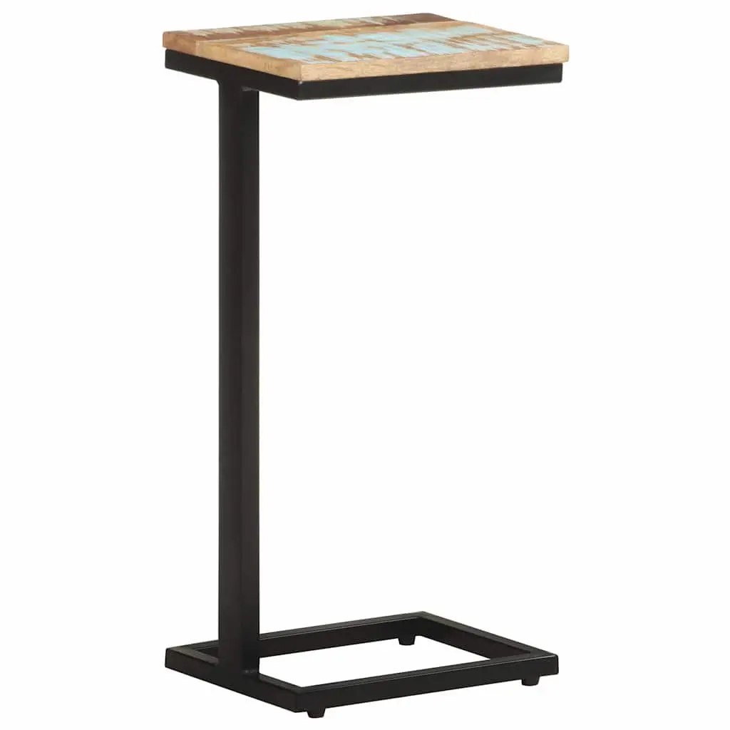 End Table Side Tables 2 pcs Solid Reclaimed Wood Brown