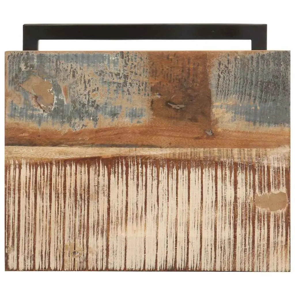 End Table Side Tables 2 pcs Solid Reclaimed Wood Brown