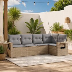 Comfortable 5 Piece Outdoor Sofa Set with Washable Cushions