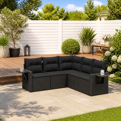 Reliable 5 Piece Garden Sofa Set with Comfortable Cushions