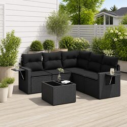 Comfortable 6-Piece Garden Sofa Set with Practical Features
