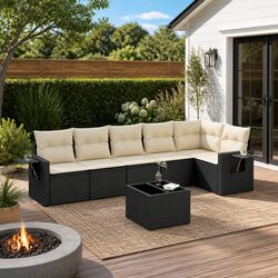 Comfortable and Stylish 7 Piece Outdoor Sofa Set