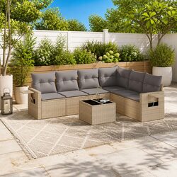 Comfortable 7 Piece Outdoor Garden Sofa Set