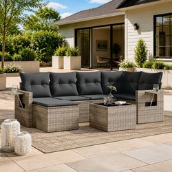 Comfort and Value in This 7 Piece Garden Sofa Set