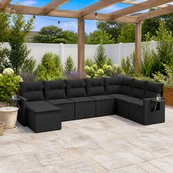 Comfortable and Durable 8 Piece Garden Sofa Set