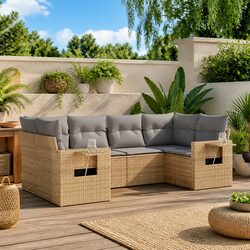Comfortable and Reliable 6-Piece Garden Sofa Set