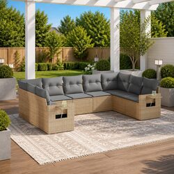 Value-Driven 9 Piece Outdoor Sofa Set for Relaxation