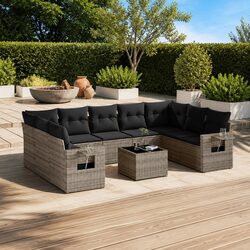 Practical and Affordable 10 Piece Garden Sofa Set