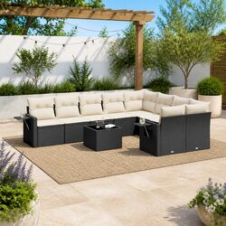 Value and Comfort in a 10-Piece Garden Sofa Set