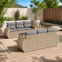 Comfort Meets Value with This 7 Piece Garden Sofa Set
