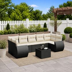 Reliable and Comfortable 8-Piece Garden Sofa Set