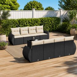 Comfort Meets Quality in Our 9 Piece Garden Sofa Set