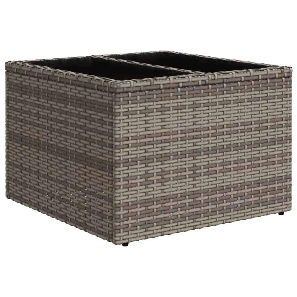Garden Sofa Set 9 Piece Outdoor Furniture Patio Lounge Grey Poly Rattan