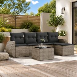 Comfortable and Value-Focused 6-Piece Garden Sofa Set