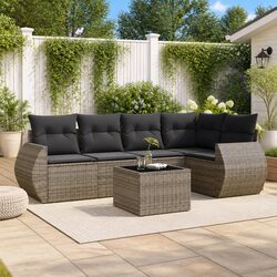 Comfort and Value with Our 6-Piece Garden Sofa Set