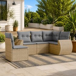 Comfortable and Practical 5 Piece Garden Sofa Set