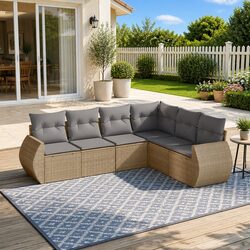 Comfortable and Affordable 6 Piece Garden Sofa Set