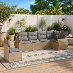 Comfortable and Affordable 6-Piece Outdoor Sofa Set