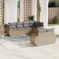 Comfortable 7-Piece Outdoor Sofa Set with Easy Care