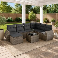 Warm and Inviting 8 Piece Garden Sofa Set