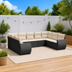 Comfort and Value in a 9-Piece Outdoor Sectional Sofa Set