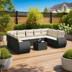 Affordable Comfort with 10 Piece Outdoor Sofa Set