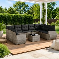 Comfortable and Durable 10-Piece Outdoor Sofa Set
