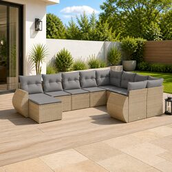 Affordable 10-Piece Outdoor Sectional Sofa Set