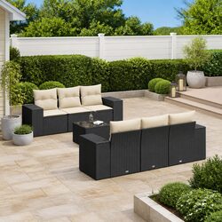 Reliable Comfort with Our 7-Piece Garden Sofa Set