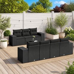 Warm and Inviting 8-Piece Garden Sofa Set