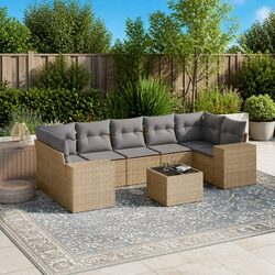 Comfortable and Practical 8-Piece Outdoor Sectional Sofa