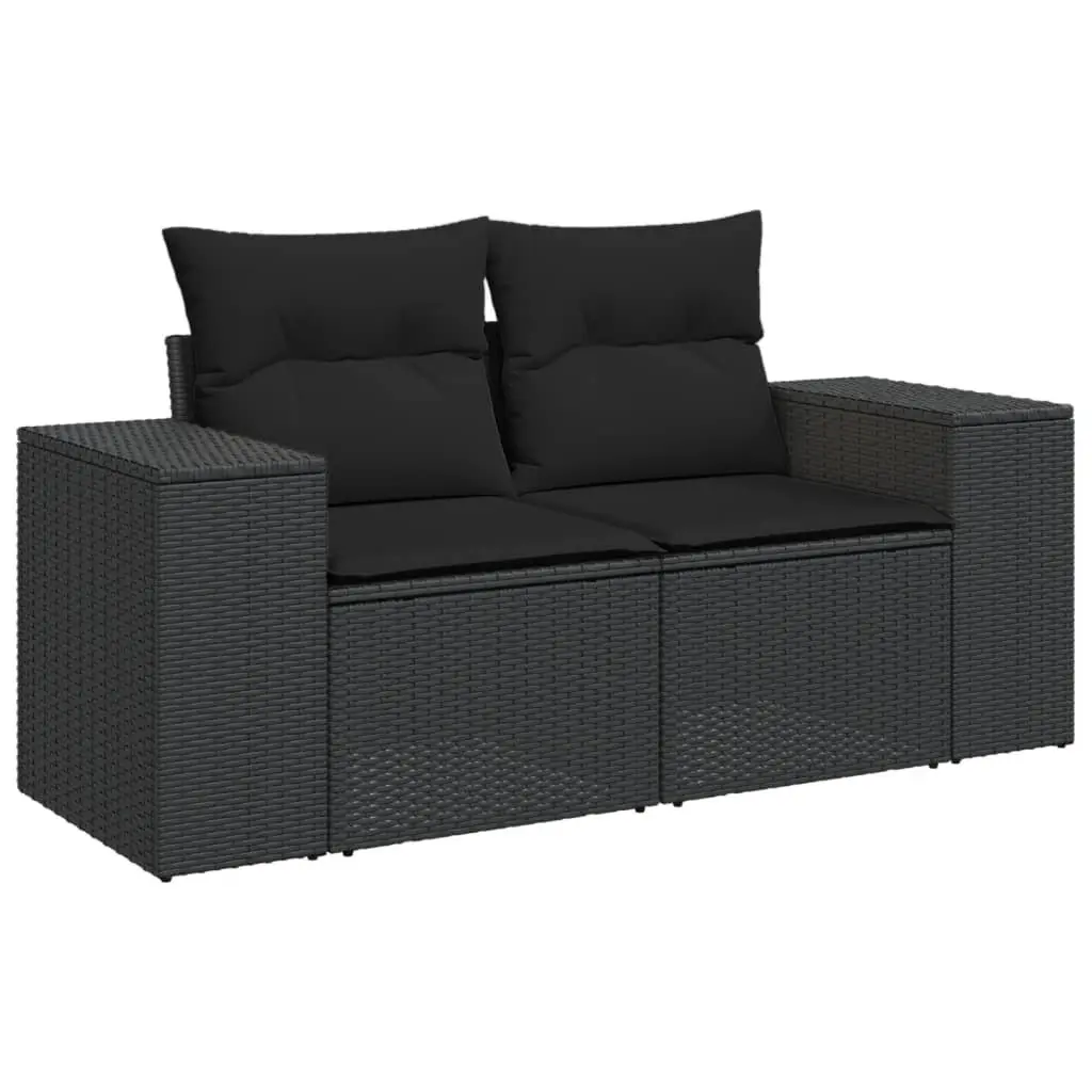 5-Piece Black Sofa Set