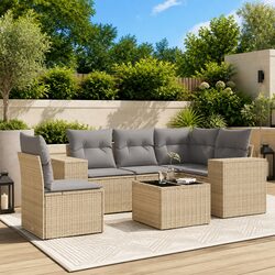 Comfortable and Stylish 6 Piece Outdoor Sofa Set