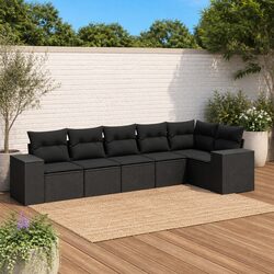 Comfortable and Practical 6 Piece Garden Sofa Set