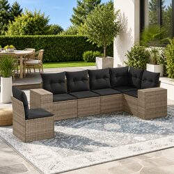 Reliable 6 Piece Garden Sofa Set with Comfort and Style